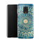 Coque pour Xiaomi Note 9 Blue organic boho mandala